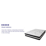 English Elm 12 Inch CertiPUR-US Certified Hybrid Pocket Spring Mattress, King Mattress in a Box