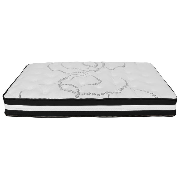 English Elm 10 Inch CertiPUR-US Certified Hybrid Pocket Spring Mattress, Full Mattress in a Box