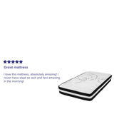 English Elm 10 Inch CertiPUR-US Certified Hybrid Pocket Spring Mattress, Twin Mattress in a Box