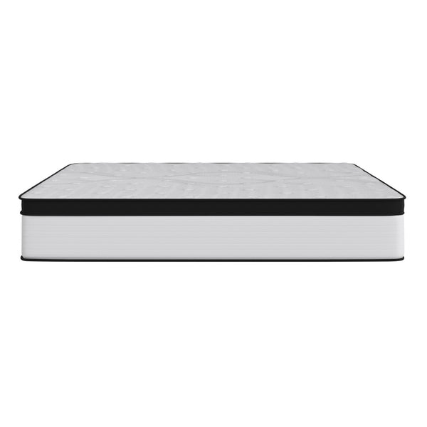English Elm Firm 12 Inch CertiPUR-US Certified Hybrid Pocket Spring Mattress, Extra Firm Feel, Durable Support, King Mattress in a Box