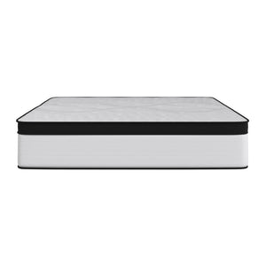 English Elm Firm 12 Inch CertiPUR-US Certified Hybrid Pocket Spring Mattress, Extra Firm Feel, Durable Support, Queen Mattress in a Box