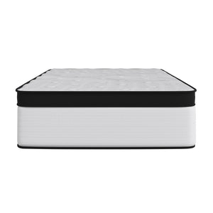 English Elm Firm 12 Inch CertiPUR-US Certified Hybrid Pocket Spring Mattress, Extra Firm Feel, Durable Support, Twin Mattress in a Box