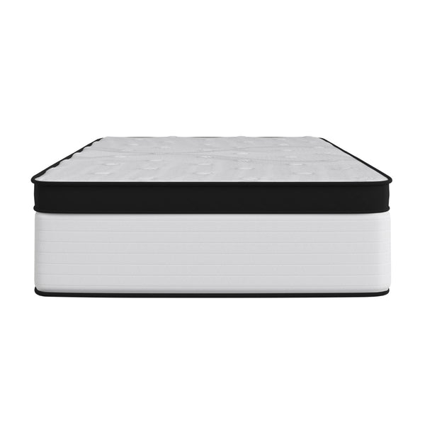 English Elm Firm 12 Inch CertiPUR-US Certified Hybrid Pocket Spring Mattress, Extra Firm Feel, Durable Support, Twin Mattress in a Box