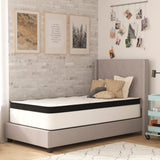 Firm 12 Inch CertiPUR-US Certified Hybrid Pocket Spring Mattress, Extra Firm Feel, Durable Support, Twin Mattress in a Box