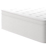 English Elm Commercial Grade Hospitality Grade Commercial King Mattress in a Box 14 Inch, Premium Memory Foam Hybrid Pocket Spring Mattress with Reinforced Edge Support