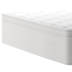 English Elm Commercial Grade Hospitality Grade Commercial Queen Mattress in a Box 14 Inch, Premium Memory Foam Hybrid Pocket Spring Mattress with Reinforced Edge Support