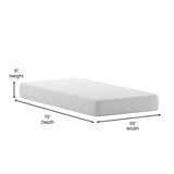 English Elm Charcoal & Green Tea Cooling Gel Memory Foam 8 Inch CertiPUR-US, Supportive Pressure Relief, Twin Mattress in a Box