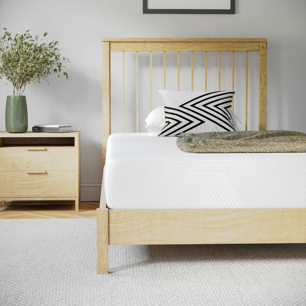 English Elm Charcoal & Green Tea Cooling Gel Memory Foam 8 Inch CertiPUR-US, Supportive Pressure Relief, Twin Mattress in a Box