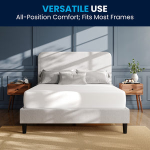 English Elm Green Tea Cooling Gel 3-Layer Memory Foam 10" Queen Mattress in a Box with CertiPUR-US Certification, Washable Cover, and Pressure Relief