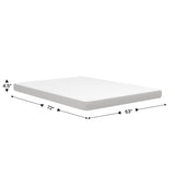 English Elm 4" Cooling Memory Foam Full Mattress in a Box for Sleeper Sofas, Dorm, Boat, or RV Use