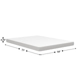 English Elm 4" Cooling Memory Foam Queen Mattress in a Box for Sleeper Sofas, Dorm, Boat, or RV Use