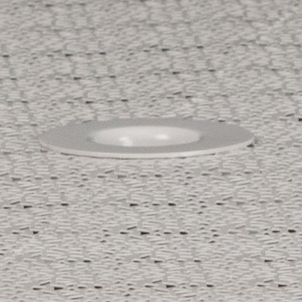 English Elm Commercial Grade Commercial Grade 35.25" Round Indoor-Outdoor Steel Patio Table with Umbrella Hole