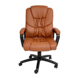 English Elm Commercial Grade Big & Tall 400 lb. Rated LeatherSoft Swivel Office Chair with Padded Arms