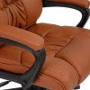 English Elm Commercial Grade Big & Tall 400 lb. Rated LeatherSoft Swivel Office Chair with Padded Arms