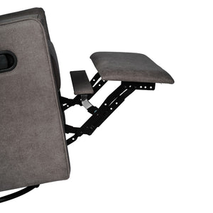 English Elm Swivel Glider Rocker Recliner Chair, Manual 360 Degree Swivel Recliner Perfect for Living Room, Bedroom, or Nursery in Upholstery