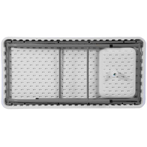 English Elm Commercial Grade 4-Foot Portable Fish Cleaning Table / Outdoor Camping Table and Sink