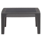 English Elm Faux Rattan Coffee Table