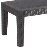 English Elm Faux Rattan Coffee Table