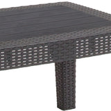 English Elm Faux Rattan Coffee Table