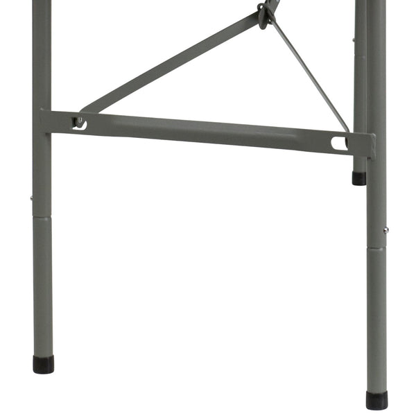 English Elm Commercial Grade 5-Foot Bi-Fold Plastic Folding Table