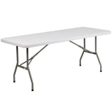 English Elm Commercial Grade 6-Foot Plastic Folding Table