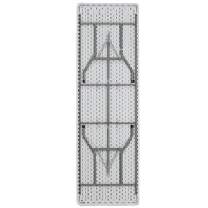 English Elm Commercial Grade 8-Foot Plastic Folding Table