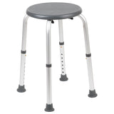 English Elm Commercial Grade Series Tool-Free and Quick Assembly, 300 Lb. Capacity, Adjustable Bath & Shower Stool