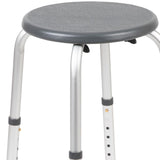 English Elm Commercial Grade Series Tool-Free and Quick Assembly, 300 Lb. Capacity, Adjustable Bath & Shower Stool