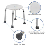 English Elm Commercial Grade Series Tool-Free and Quick Assembly, 300 Lb. Capacity, Adjustable Bath & Shower Stool