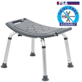 English Elm Commercial Grade Series Tool-Free and Quick Assembly, 300 Lb. Capacity, Adjustable Bath & Shower Chair with Non-slip Feet