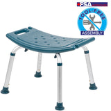 English Elm Commercial Grade Series Tool-Free and Quick Assembly, 300 Lb. Capacity, Adjustable Bath & Shower Chair with Non-slip Feet