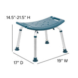 English Elm Commercial Grade Series Tool-Free and Quick Assembly, 300 Lb. Capacity, Adjustable Bath & Shower Chair with Non-slip Feet