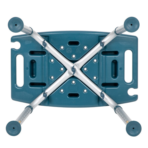 English Elm Commercial Grade Series Tool-Free and Quick Assembly, 300 Lb. Capacity, Adjustable Bath & Shower Chair with Non-slip Feet