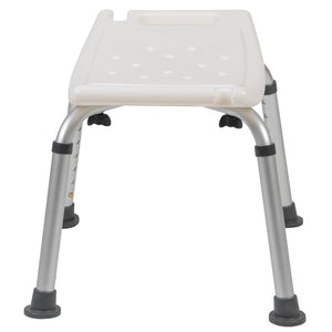 English Elm Commercial Grade Series Tool-Free and Quick Assembly, 300 Lb. Capacity, Adjustable Bath & Shower Chair with Non-slip Feet