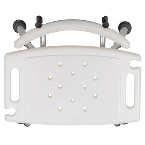 English Elm Commercial Grade Tool-Free and Quick Assembly, 300 Lb. Capacity, Adjustable Bath & Shower Chair with Back