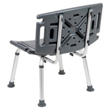 English Elm Commercial Grade Series Tool-Free and Quick Assembly, 300 Lb. Capacity, Adjustable Bath & Shower Chair with Extra Large Back