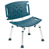 English Elm Commercial Grade Series Tool-Free and Quick Assembly, 300 Lb. Capacity, Adjustable Bath & Shower Chair with Extra Large Back