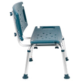 English Elm Commercial Grade Series Tool-Free and Quick Assembly, 300 Lb. Capacity, Adjustable Bath & Shower Chair with Extra Large Back