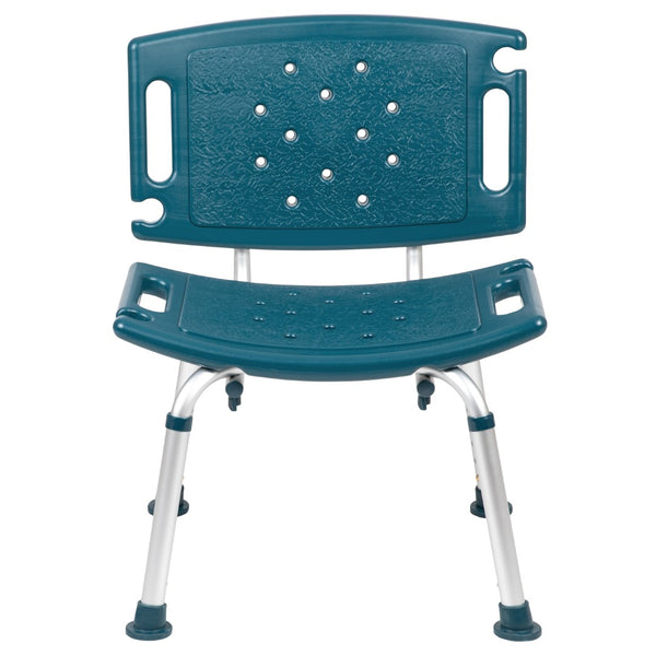 English Elm Commercial Grade Series Tool-Free and Quick Assembly, 300 Lb. Capacity, Adjustable Bath & Shower Chair with Extra Large Back
