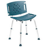 English Elm Commercial Grade Series Tool-Free and Quick Assembly, 300 Lb. Capacity, Adjustable Bath & Shower Chair with Extra Large Back