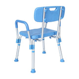 English Elm Commercial Grade Adjustable Bath & Shower Chair with Height-Adjust Frame, Depth-Adjust Back, and 300 lbs. Static Weight Capacity