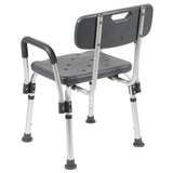 English Elm Commercial Grade Series 300 Lb. Capacity, Adjustable Bath & Shower Chair with Depth Adjustable Back