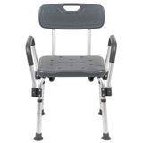 English Elm Commercial Grade Series 300 Lb. Capacity, Adjustable Bath & Shower Chair with Depth Adjustable Back