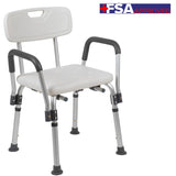 English Elm Commercial Grade Series 300 Lb. Capacity, Adjustable Bath & Shower Chair with Depth Adjustable Back