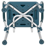 English Elm Commercial Grade Series 300 Lb. Capacity Adjustable Bath & Shower Chair with Quick Release Back & Arms