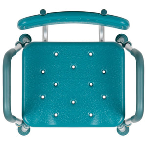 English Elm Commercial Grade Series 300 Lb. Capacity Adjustable Bath & Shower Chair with Quick Release Back & Arms