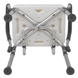 English Elm Commercial Grade Series 300 Lb. Capacity Adjustable Bath & Shower Chair with Quick Release Back & Arms