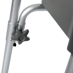 English Elm Commercial Grade Shower Commode Chair with Safety Rail, Height Adjustable Frame, Padded Seat & Armrests, Commode Pail with Lid, Fits Most Toilets