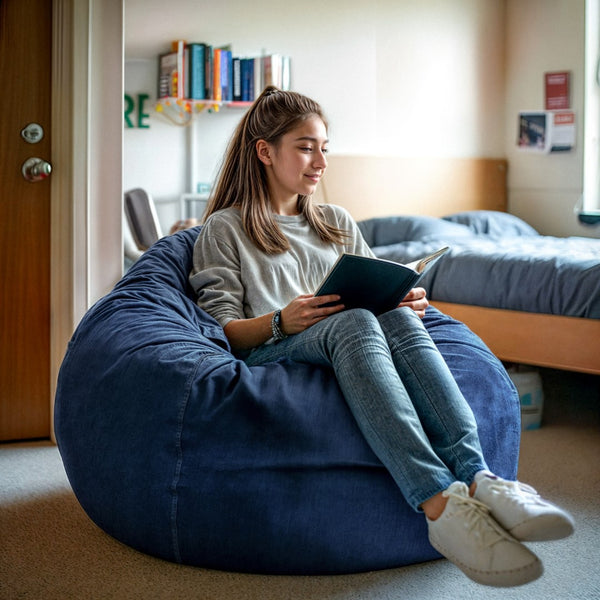 English Elm Oversized Refillable Bean Bag Chair for All Ages