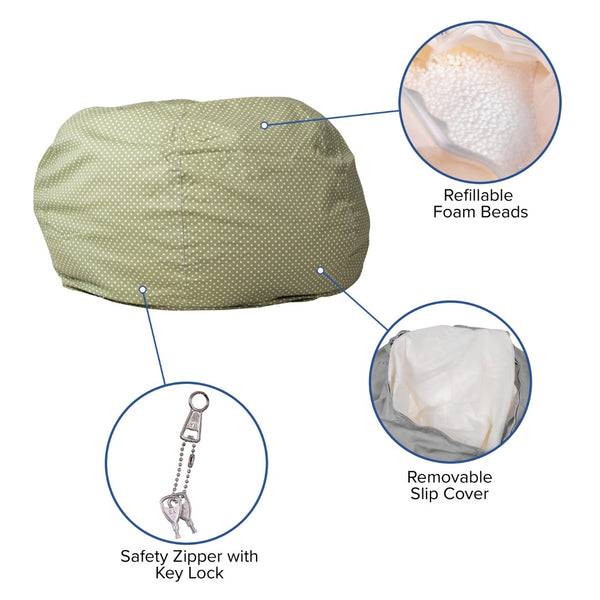 English Elm Oversized Refillable Bean Bag Chair for All Ages